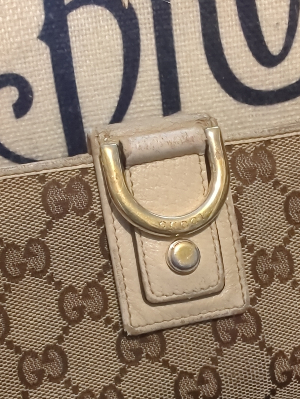 Authentic Gucci Abbey Monogram GG Long Wallet - Picture 2 of 6